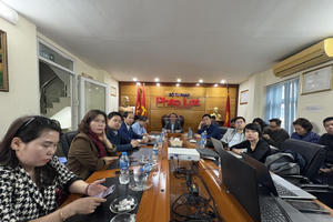 Đảng bộ Báo PLVN tham dự nghiêm túc Hội nghị toàn quốc triển khai thực hiện Nghị quyết Đại hội XIV của Đảng