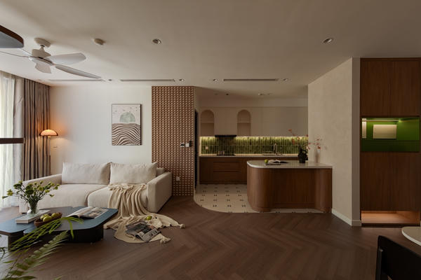 Lột xác căn hộ 93 m2 với 500 triệu đồng