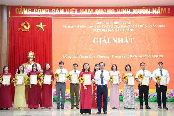 Xã Hạ Bằng: Lan tỏa giá trị từ cuộc thi chính luận về bảo vệ nền tảng tư tưởng của Đảng