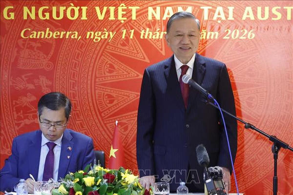 Tổng Bí thư, Chủ tịch nước Tô Lâm dự lễ khánh thành Nhà Việt Nam, gặp gỡ cộng đồng người Việt Nam tại Australia và Solomon