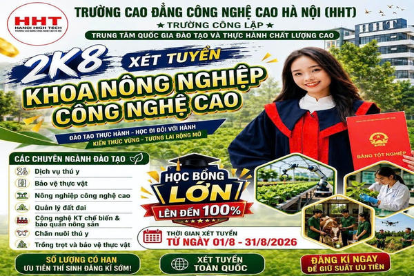 HHT và mục tiêu tuyển 500 sinh viên trong tháng 8