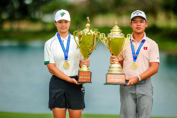 Nguyễn Trọng Hoàng, Park Ha Na đăng quang Giải vô địch Golf Trẻ Quốc gia 2026