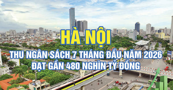 Hà Nội thu ngân sách gần 480 nghìn tỷ đồng trong 7 tháng năm 2026