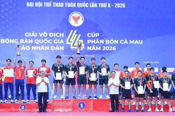 Bóng bàn Hà Nội giành 1 Huy chương vàng ở Đại hội Thể thao toàn quốc - 2026
