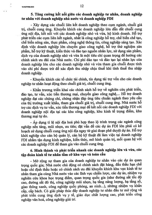 TOÀN VĂN: Nghị quyết số 68-NQ/TW về phát triển kinh tế tư nhân - Ảnh 12