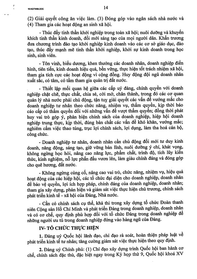 TOÀN VĂN: Nghị quyết số 68-NQ/TW về phát triển kinh tế tư nhân - Ảnh 14