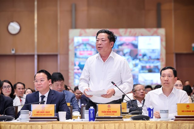 Bộ trưởng Bộ X&acirc;y dựng Trần Hồng Minh ph&aacute;t biểu - Ảnh: VGP/Nhật Bắc &nbsp;