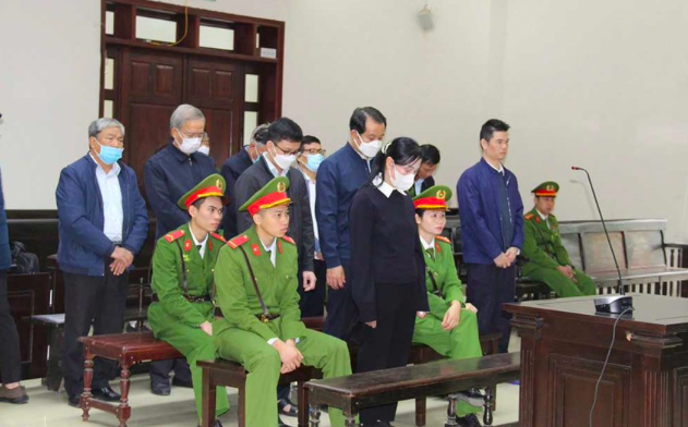 Các bị cáo được xét kháng cáo tại phiên tòa phúc thẩm.