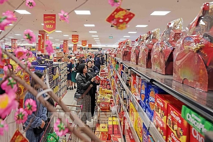 Giải pháp kích cầu tiêu dùng, phát triển thị trường trong nước dịp Tết Nguyên đán 2025. (Ảnh minh hoạ)
