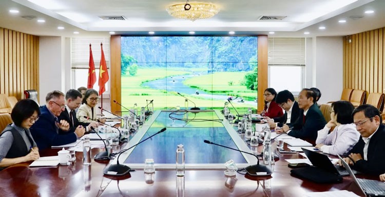 Toàn cảnh buổi làm việc. (Ảnh:Phương Linh)