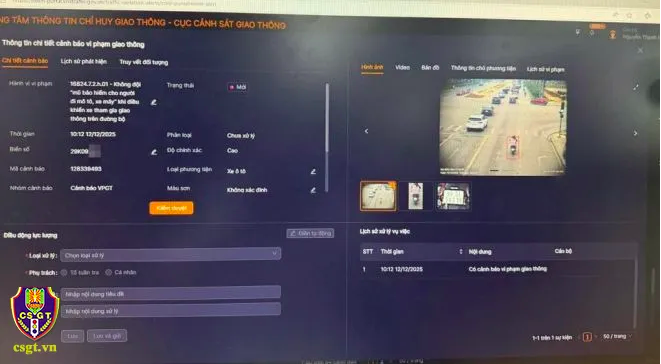 Cục CSGT sẽ gửi thông báo vi phạm qua VNeTraffic chỉ sau 2 giờ phát hiện