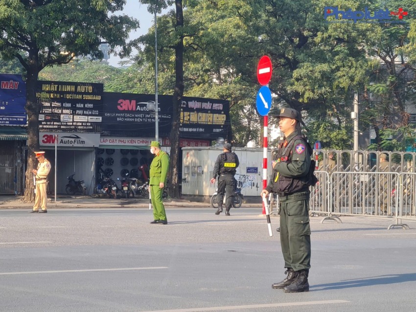 Giao thông dễ thở hơn trong lần thứ 2 cấm đường phục vụ diễn tập bảo vệ Đại hội XIV của Đảng