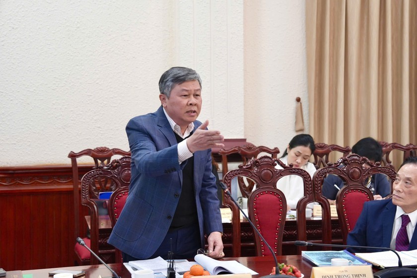 PGS.TS Đinh Dũng Sỹ, Nguyên Vụ trưởng Vụ Pháp luật, Văn phòng Chính phủ. (Ảnh Hương Giang)