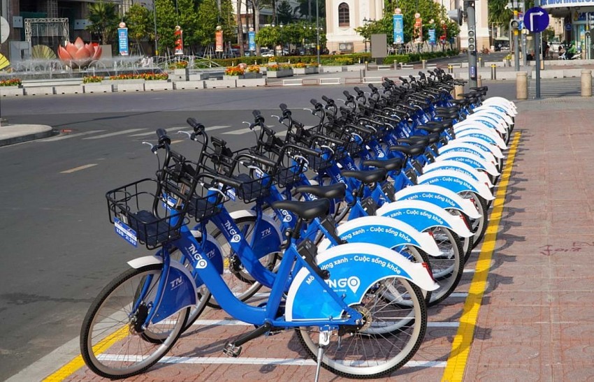 Hà Nội thống tiếp tục thí điểm dịch vụ xe đạp đô thị. (Ảnh minh hoạ)