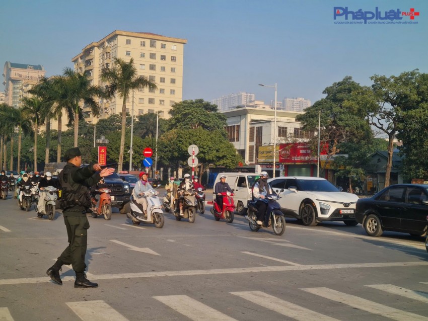 Giao thông dễ thở hơn trong lần thứ 2 cấm đường phục vụ diễn tập bảo vệ Đại hội XIV của Đảng