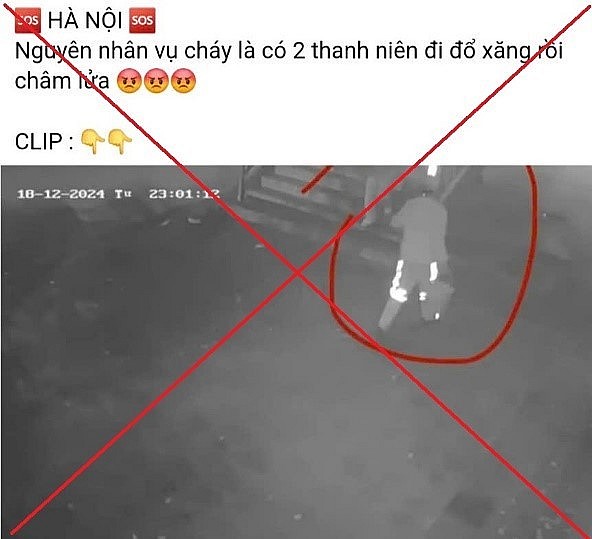 Nội dung đăng tải sai sự thật.