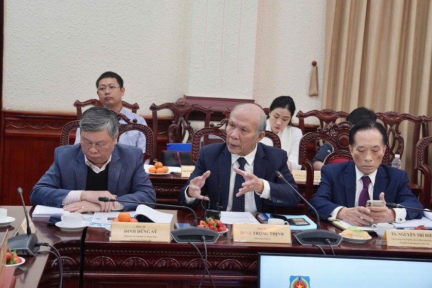 Chuyên gia Kinh tế PGS.TS Đinh Trọng Thịnh. (Ảnh Hương Giang)