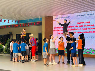 Nhà hát Múa rối Thăng Long đưa sân khấu vào học đường
