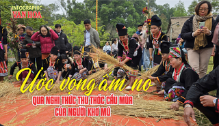 (Infographic) Ước vọng ấm no qua nghi thức thu thóc cầu mùa của người Khơ Mú