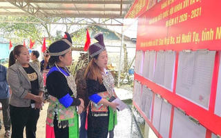 Cử tri ở 55 khu vực miền núi, biên giới Nghệ An đi bầu cử sớm