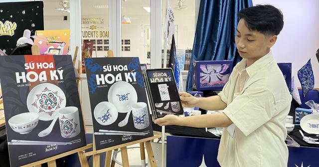 Sinh viên Greenwich Cần Thơ cho hoa sen in trên chén biết 'bay' Sinh viên Greenwich Cần Thơ cho hoa sen in trên chén biết 'bay'