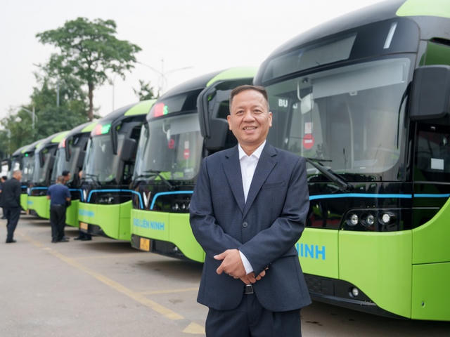 Liên Ninh chuyển đổi 100% sang xe buýt điện VinFast