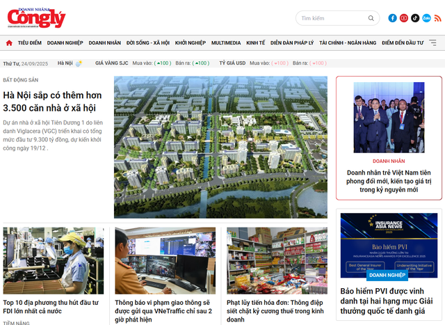 Giải Pháp Mới tiếp tục khẳng định năng lực với chuyên trang Doanhnhân – Báo Công Lý ứng dụng NS CMS Giải Pháp Mới tiếp tục khẳng định năng lực với chuyên trang Doanhnhân – Báo Công Lý ứng dụng NS CMS