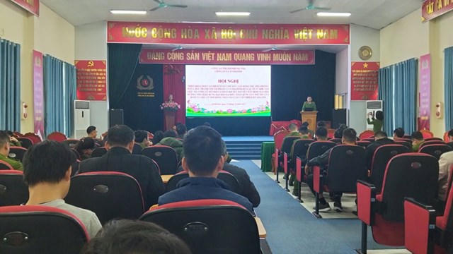 Công an xã An Khánh ra quân cao điểm bảo đảm an ninh trật tự dịp Tết Bính Ngọ 2026