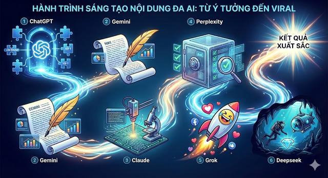 6 AI mạnh nhất hiện nay không cạnh tranh – chúng phối hợp để làm việc cùng nhau