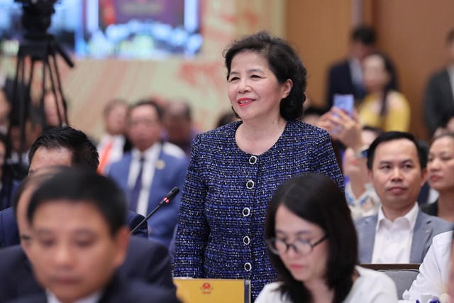 B&agrave; Mai Kiều Li&ecirc;n, Tổng Gi&aacute;m đốc Vinamilk - Ảnh: VGP/Nhật Bắc &nbsp;