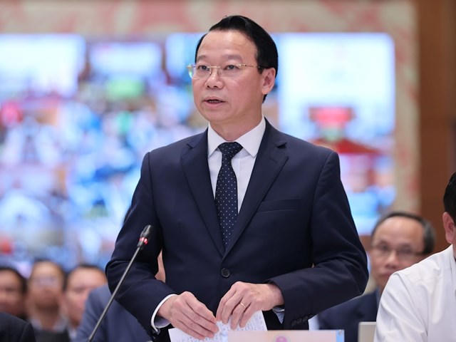 Bộ trưởng Bộ N&ocirc;ng nghiệp v&agrave; M&ocirc;i trường Đỗ Đức Duy giải đ&aacute;p một số kiến nghị của doanh nghiệp - Ảnh: VGP/Nhật Bắc &nbsp;