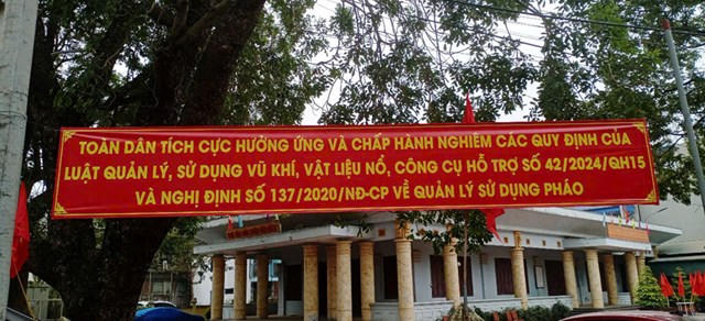 Công an xã An Khánh ra quân cao điểm bảo đảm an ninh trật tự dịp Tết Bính Ngọ 2026 - Ảnh 1