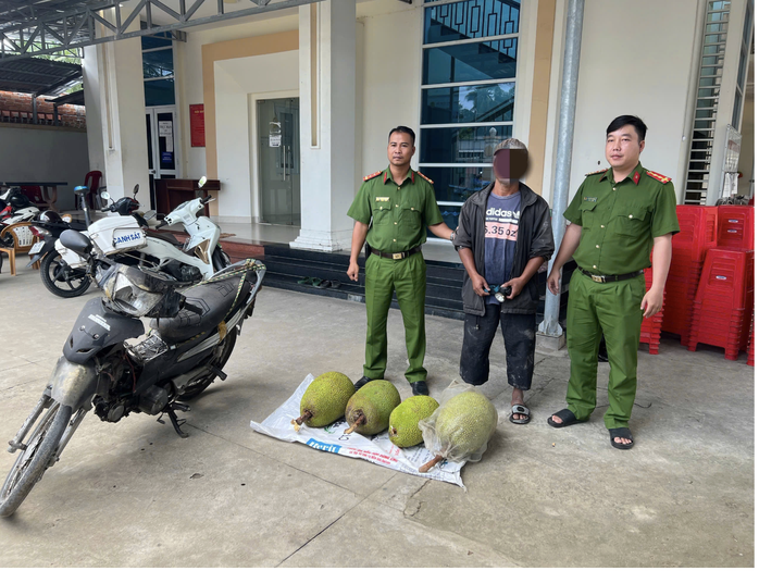 Công an Vĩnh Long Truy đuổi đối tượng trộm mít Trong đêm - Ảnh 1.