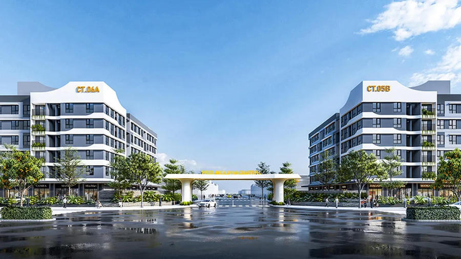 The CT-05 and CT-06 social housing projects are located about 30km from downtown Hanoi. Photo: HUD.