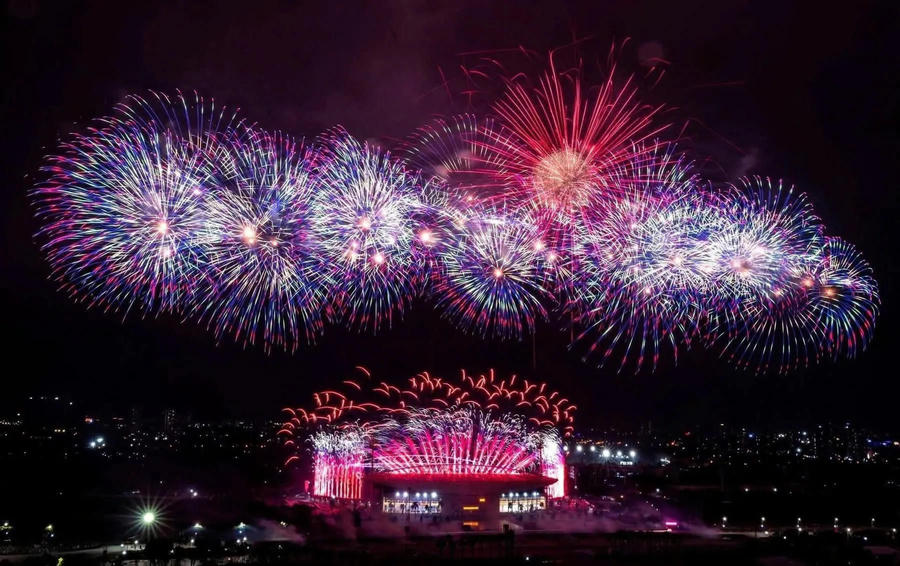 The artistic performance will be paired with a large-scale, distinctive fireworks display over Hanoi. Photo: Mai Hoa