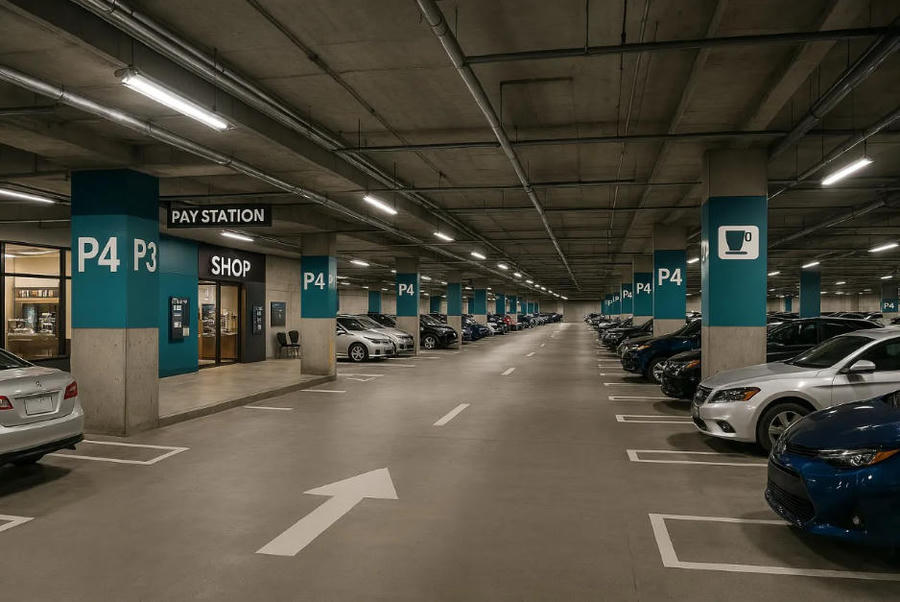 Design of the parking station.