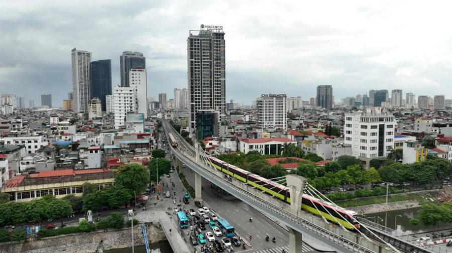 Hình ảnh 2 Hanoi's metro line.