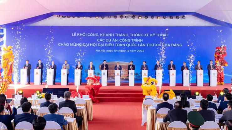 The groundbreaking ceremony for the Olympic Sports Urban Area project. Photo: hanoi.gov.vn
