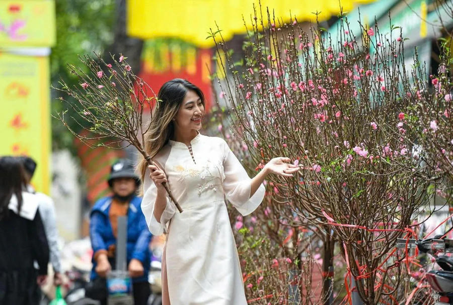 The Hang Luoc Flower Market springs to life just once a year in the lead-up to Vietnam’s Lunar New Year. Photo: Cho Hoa Xuan Pho Co