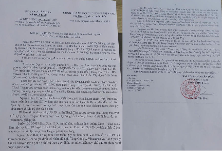 Dự án mở rộng đường Láng - Hòa Lạc (Kỳ 1): Gần 70 hộ dân mỏi mòn đợi tiền hỗ trợ thuê nhà tạm cư suốt 15 năm