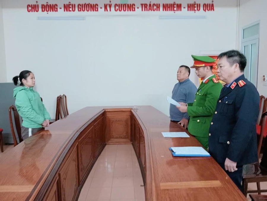 Tống đạt các quyết định tố tụng đối với bị can Phạm Thị Minh Hà - Ảnh AB.