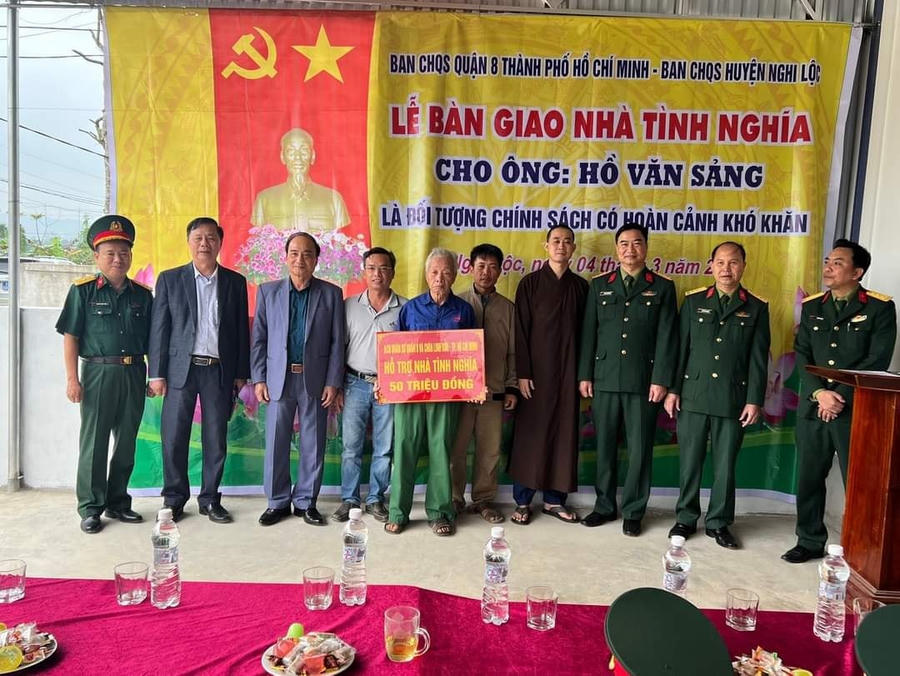 Thêm những ngôi nhà nghĩa tình đến với các gia đình người có công với cách mạng.