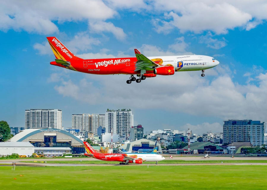 Tăng cường nhiều chuyến bay dịp Tết nguyên đán. Ảnh: Vietjet