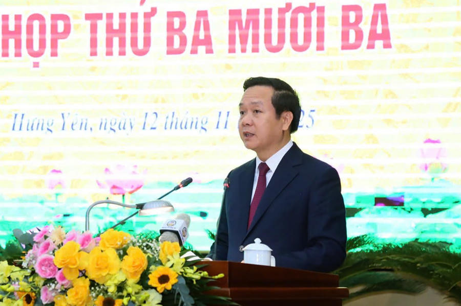 Chủ tịch UBND tỉnh Hưng Yên Phạm Quang Ngọc. (Ảnh: Đ.X)