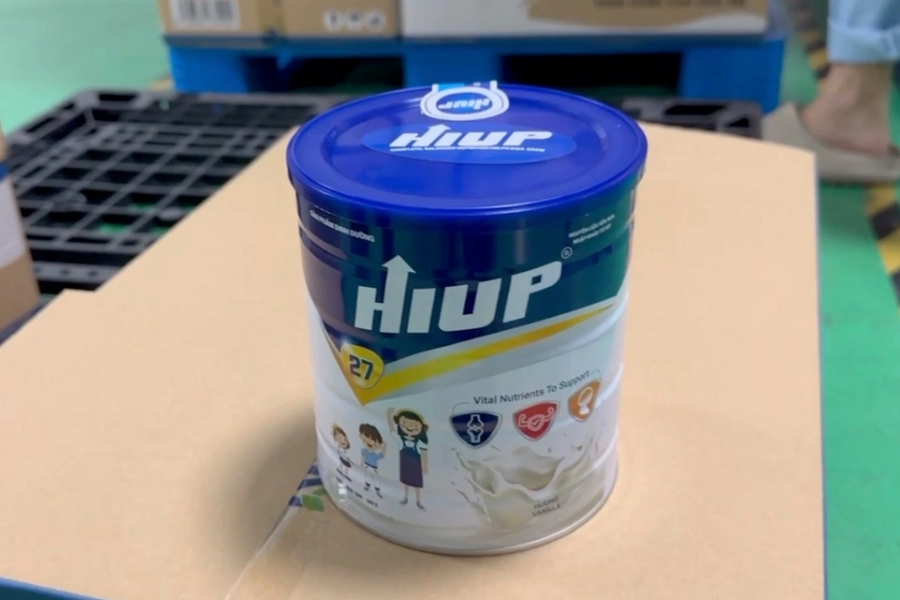 Sản phẩm dinh dưỡng Hiup 27 bị xác định là hàng giả. Ảnh: CACC