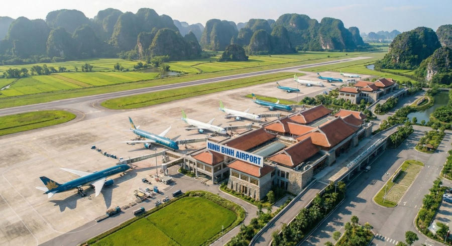 Cảng hàng không quốc tế Ninh Bình dự kiến có tổng mức đầu tư khoảng 23.216 tỷ đồng, phấn đấu khởi công vào năm 2027 và vận hành vào năm 2029. (Ảnh minh họa)