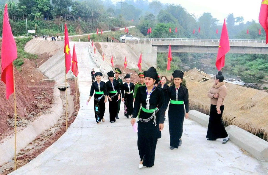 Không khí ngày hội bầu cử lan tỏa đến nhiều bản vùng cao, biên giới của xã Nậm Kè