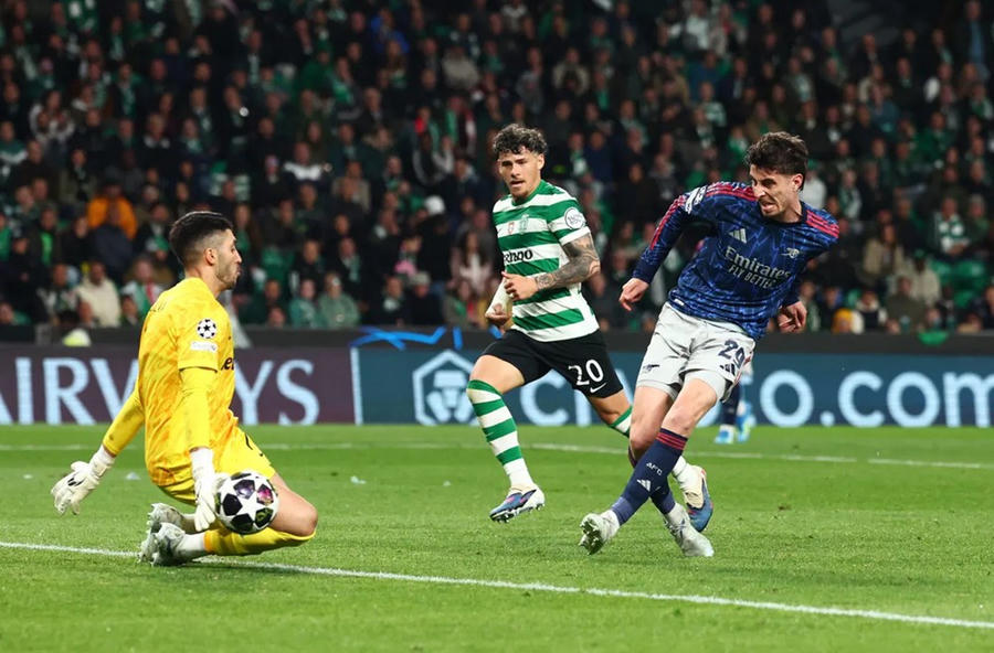 Bàn thắng muộn của Kai Havertz giúp Arsenal giành lợi thế ngay trên đất Bồ Đào Nha