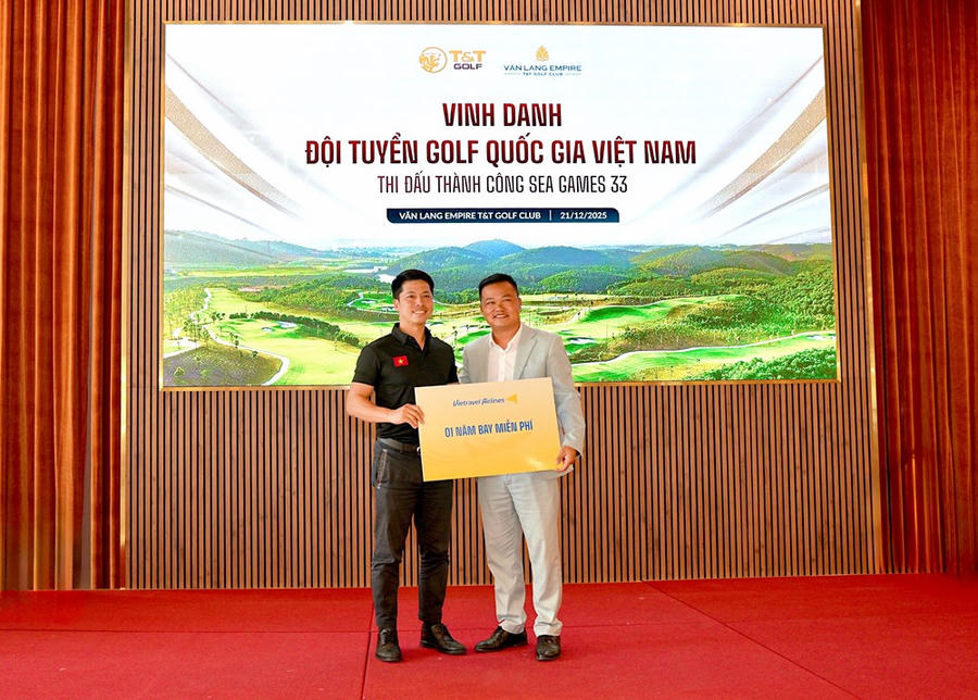 T&T Golf và Vietravel Airlines vinh danh, tiếp sức Đội tuyển Golf Quốc gia Việt Nam sau SEA Games 33