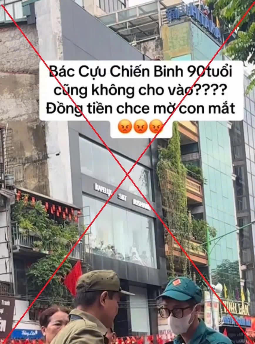 Xử lý đối tượng tung tin sai sự thật về cựu chiến binh 90 tuổi tại buổi sơ duyệt Lễ diễu binh, diễu hành - ảnh 2